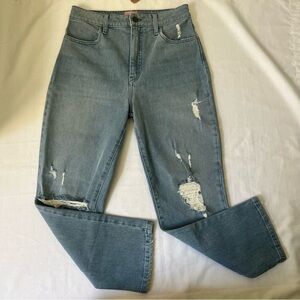 Show me your mumu distressed straight leg jeans size women’s 28